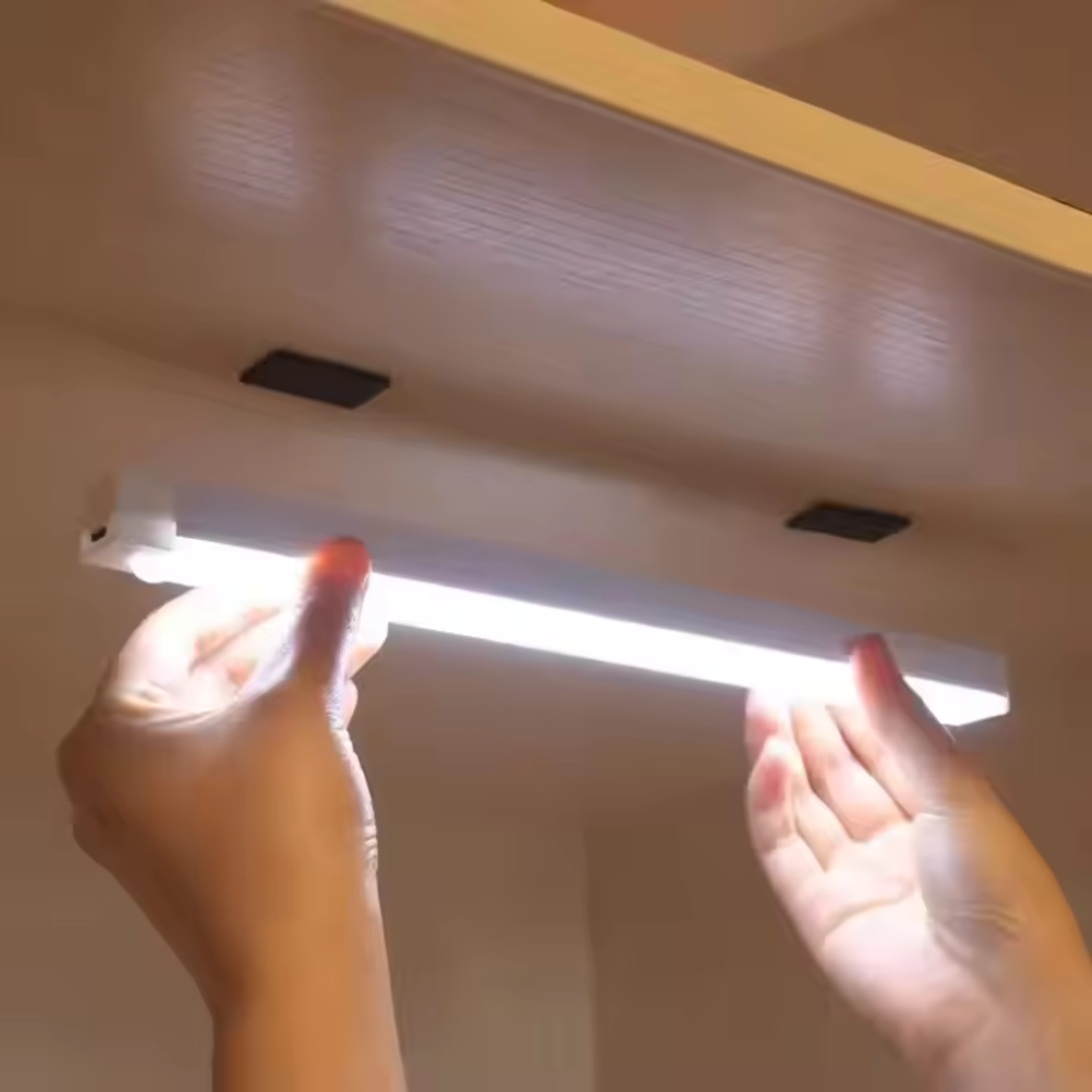Lampe LED magnétique sans fil – 30 cm, capteur de mouvement, rechargeable USB-C